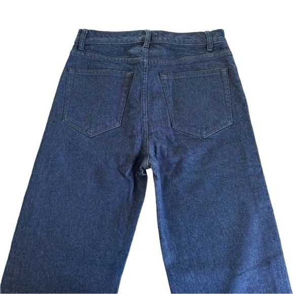 Revolve Boyish The Mikey La Strata Rinse High Rise Wide Leg Jeans Size 27 - Picture 8 of 9